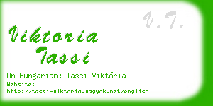 viktoria tassi business card