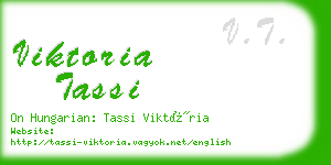 viktoria tassi business card